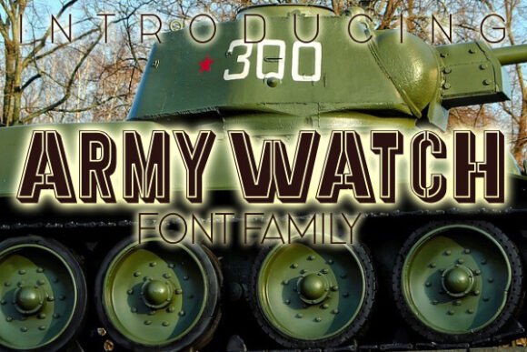 Army Watch: The Military Typeface for Bold Editorial Design