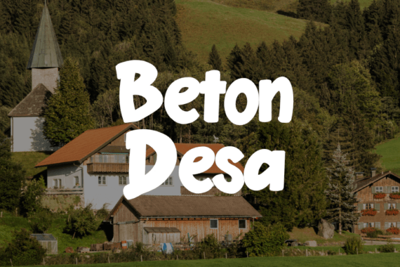 Beton Desa Typeface: Elevating Fashion Campaign Visuals