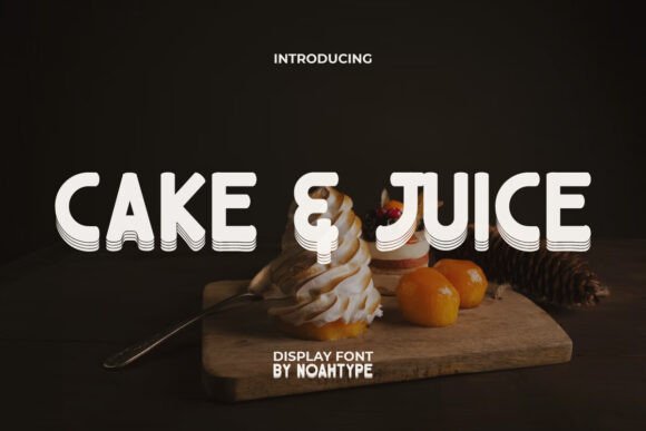 Cake Juice Font: A 3D Modern Display Typeface for Bold Branding