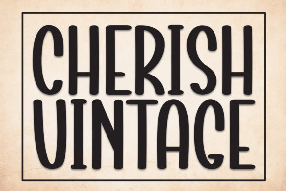 Cherish Vintage: A Handwritten Display Font for Authentic Branding