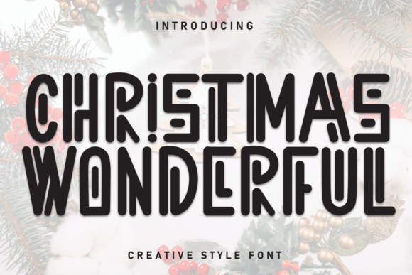 Christmas Wonderful: The Perfect Display Font for Festive Web Design