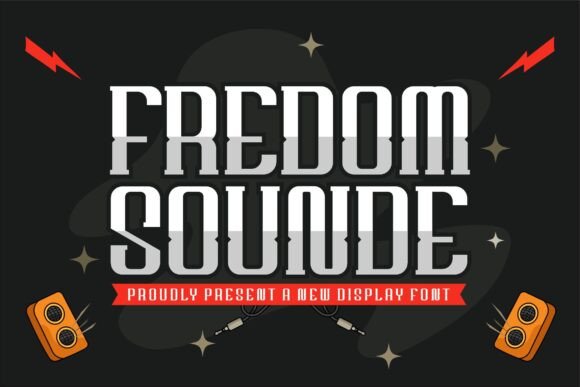 Fredom Sounde: A Bold Display Typeface for Modern Editorial Design