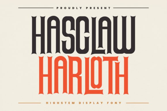Hasclaw Harloth: The Modern Typeface for Bold Campaign Headlines