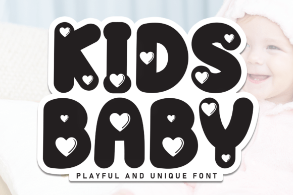 Kids Baby Display Font for Playful Editorial Design