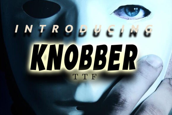 Knobber: A Comic Display Typeface for Bold Editorial Design