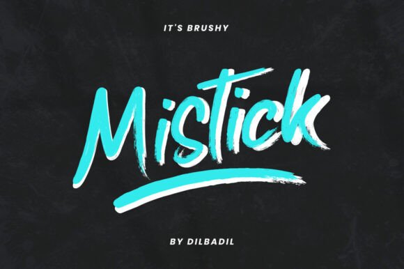Mistick: A Handwritten Brush Font for Creative Branding