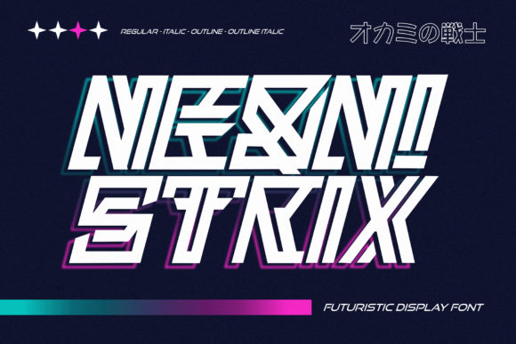 Neon Strix: The Futuristic Display Font for Modern Crafts