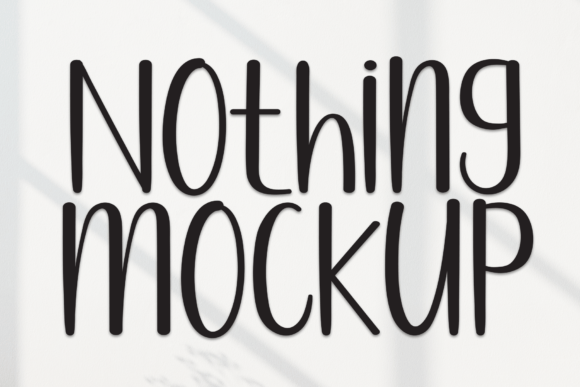 Nothing Mockup: A Delightful Display Font for Editorial Design