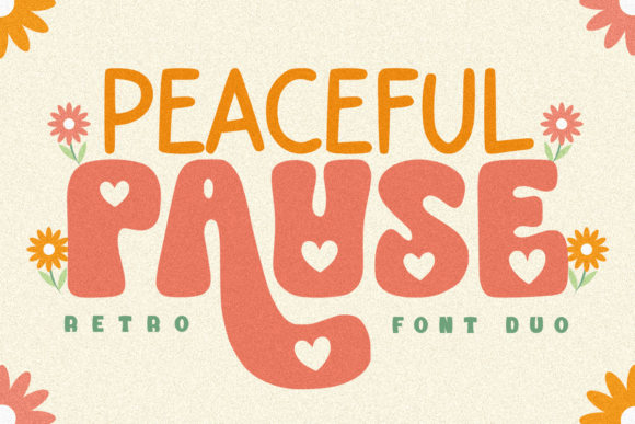 Peaceful Pause Duo: A Retro Handwritten Font for Crafters and Sellers