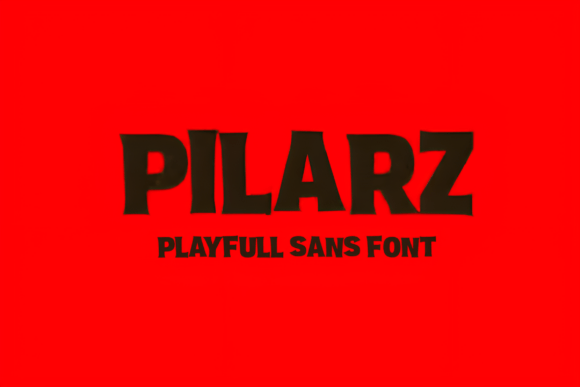 Pilarz Display Font for Playful Brand Identity