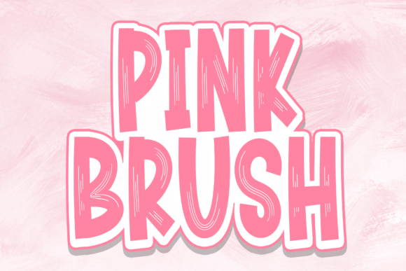 Pink Brush: A Playful Display Typeface for Editorial Design