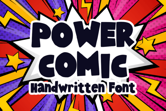 Power Comic: A Bold Handwritten Display Font for Creative Brands