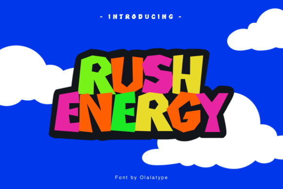Rush Energy Typeface: A Modern Handwritten Font for Digital Branding