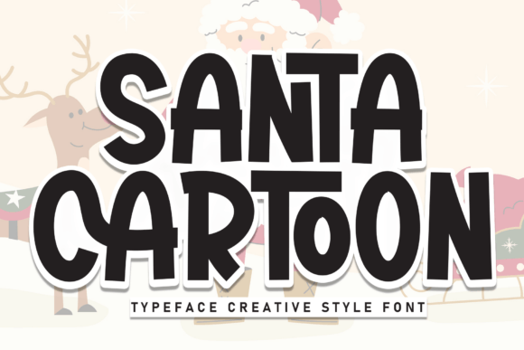 Santa Cartoon: The Festive Typeface for Holiday Editorial Design