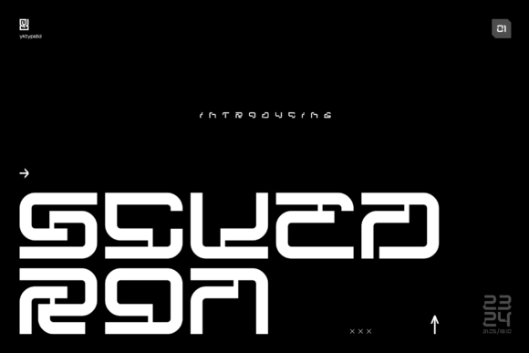 Scuedron Typeface: A Futuristic Font for Modern Brand Identity