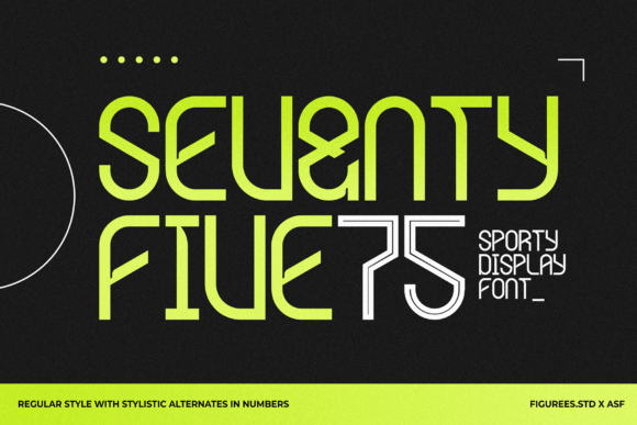 Seventy Five: A Bold Display Font for Energetic Branding