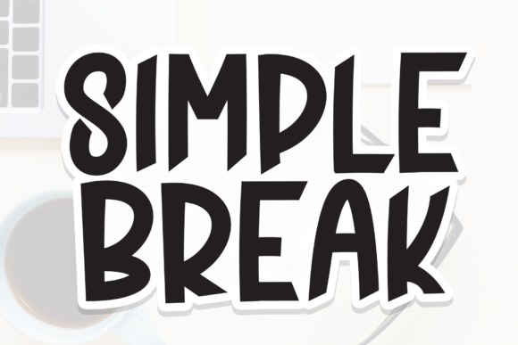 Simple Break: The Bold Display Font for Modern Business Branding