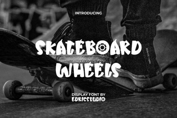 Skateboard Wheels Font for Bold Brand Identity