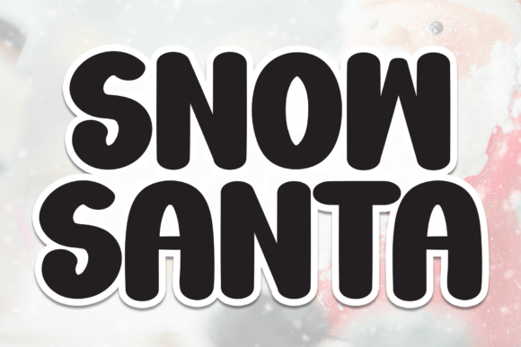 Snow Santa: A Festive Handwritten Font for Holiday Editorial Design