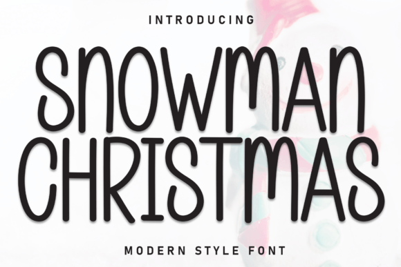 Snowman Christmas: A Handwritten Display Font for Editorial Design