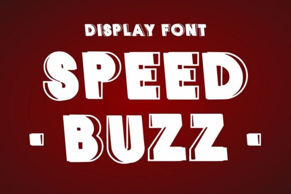 Speed Buzz: A Bold Display Typeface for Dynamic Editorial Design