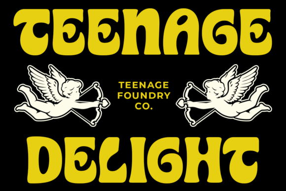 Teenage Delight Typeface: A Bold Display Font for Modern Editorial Design