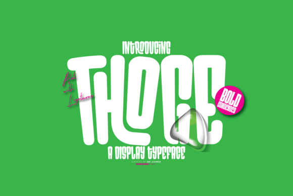 Thoge: The Bold Display Font for Scroll-Stopping Visuals