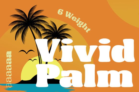 Vivid Palm: The Retro Display Font for Handmade Shop Branding